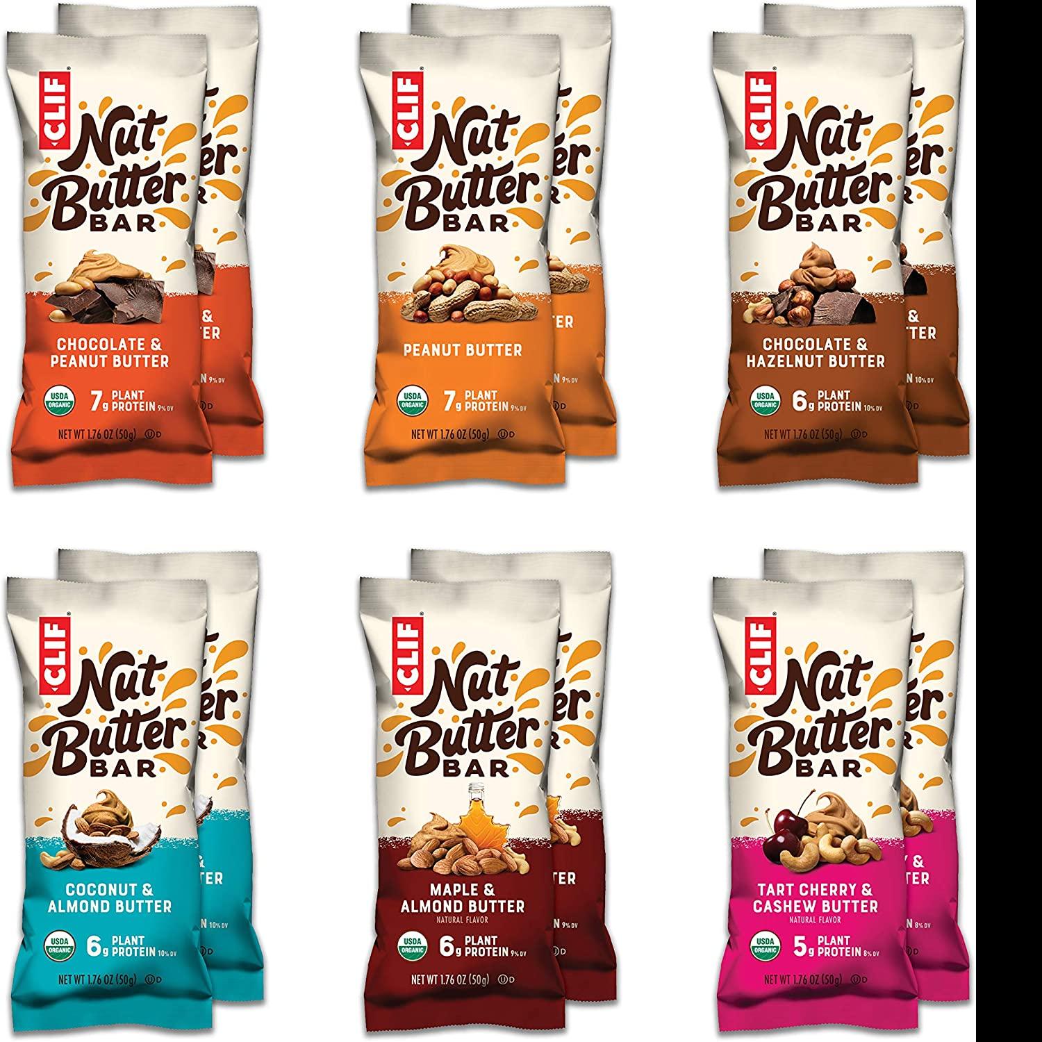 12 Clif Bar Nut Butter Bar Organic Snack Bars for $12.78 Shipped
