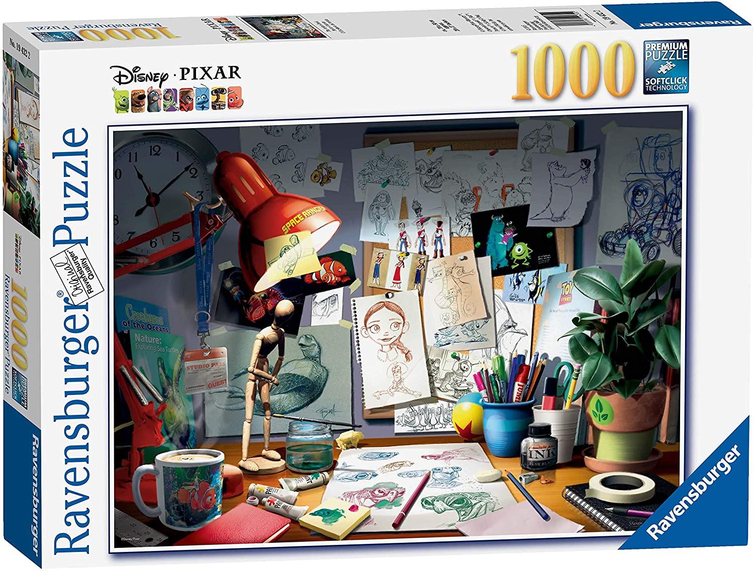 Ravensburger Artists Desk 1000-Piece Jigsaw Puzzle for $9.88