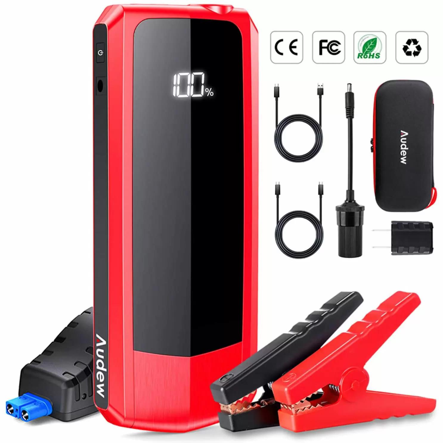 Audew 20000mAh Car Jump Starter with Dual QC USB Ports for $70.55 Shipped