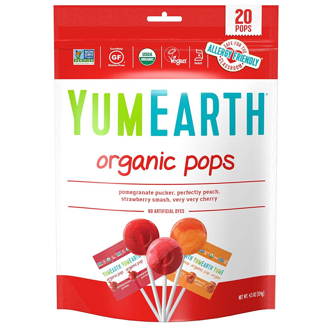 20 YumEarth Organic Lollipops for $1.89 Shipped
