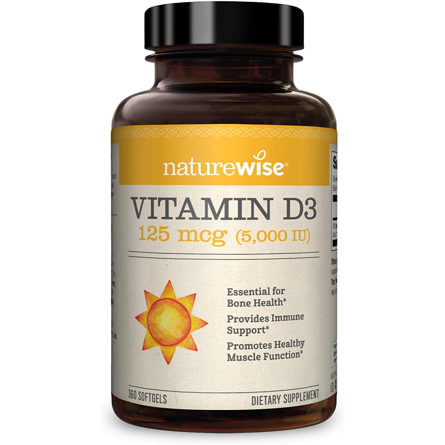 350 NatureWise Vitamin D3 5000 IU Softgels for $5.85 Shipped