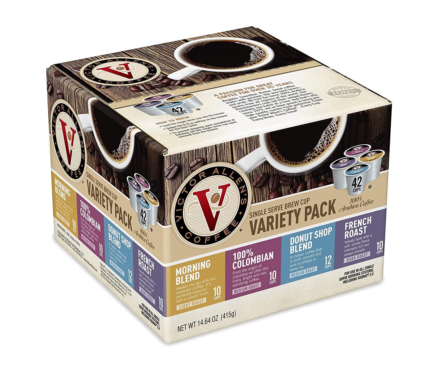 42 Victor Allens Coffee Keurig K-Cup Pods for $8.77 Shipped