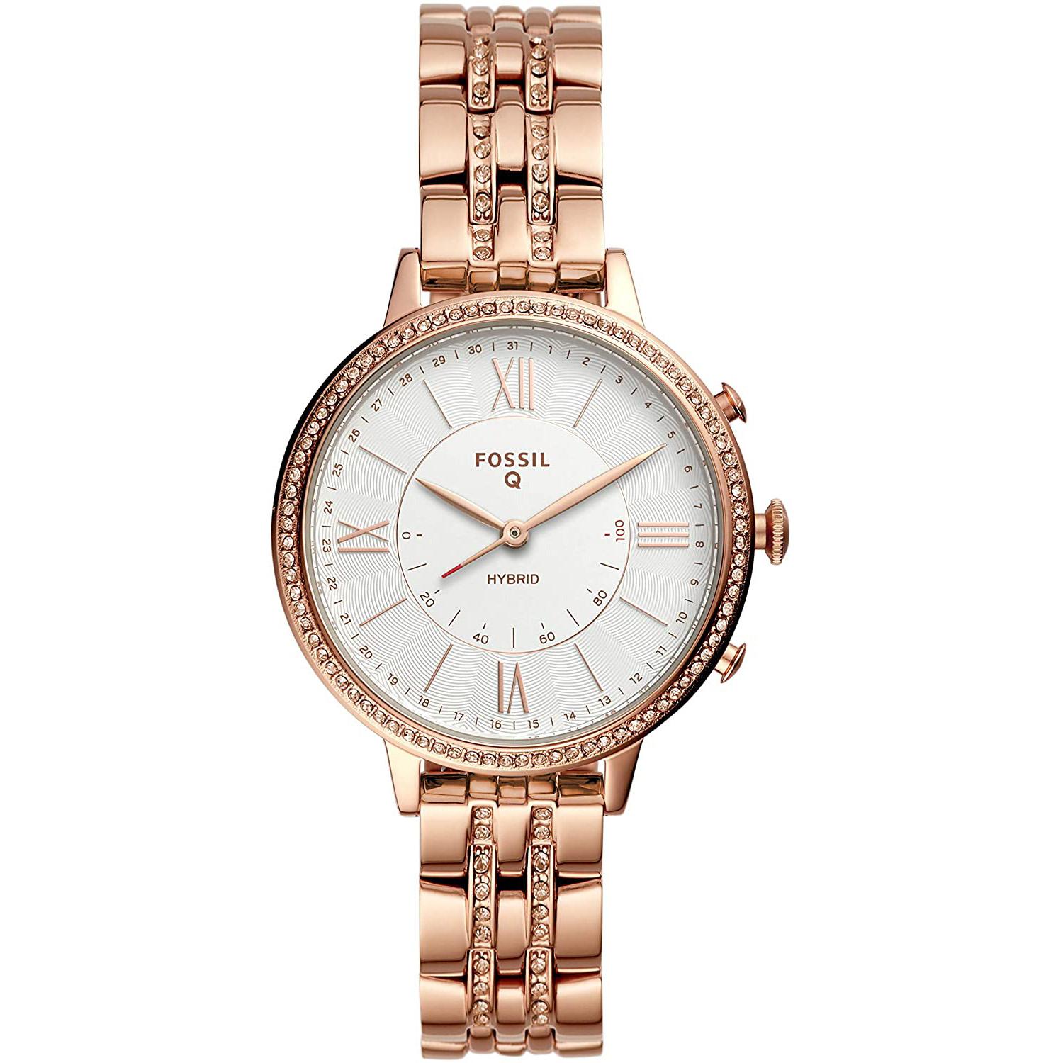 Fossil Womens Jacqueline Stainless Steel Hybrid Smartwatch Deals