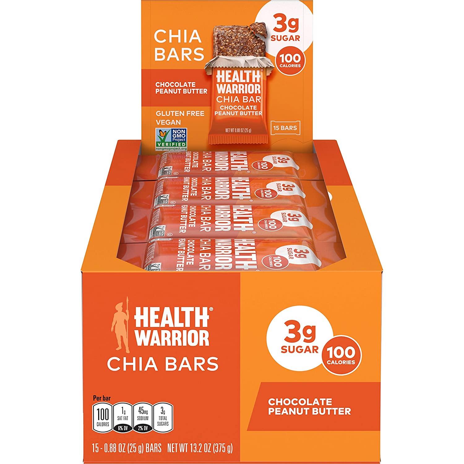 15 Health Warrior Peanut Butter Chia Bars for $10.48 Shipped