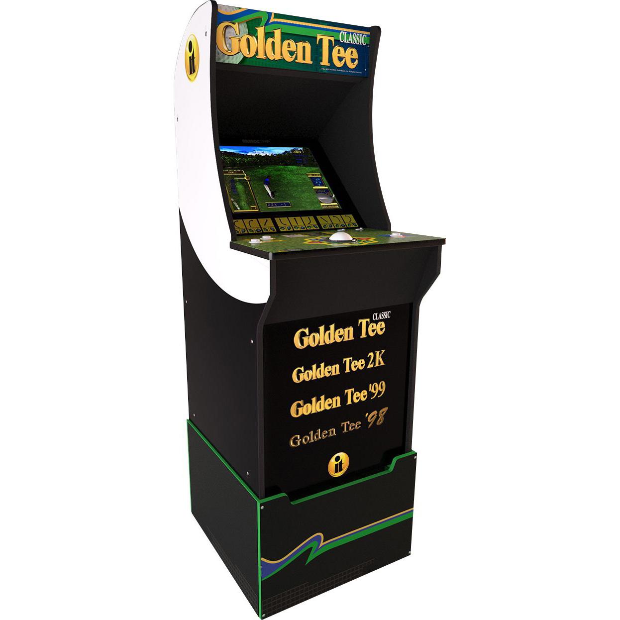 Arcade1Up Golden Tee Arcade Cabinet with Riser for $284.99 Shipped