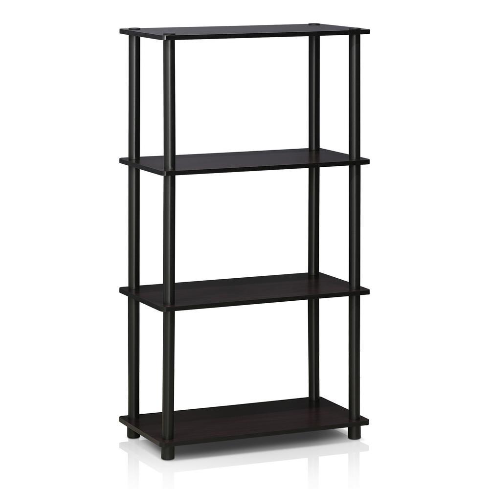 Furinno 4-Shelf 43.25in Etagere Plastic Open Back Bookcase for $18.40