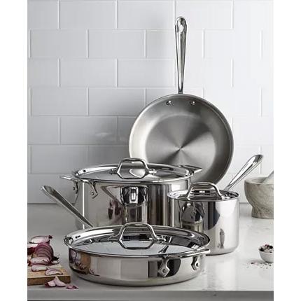 7-Piece All-Clad Stainless Steel Cookware Set for $299.99 Shipped