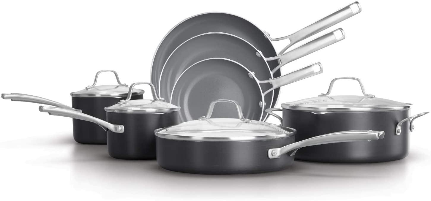 Calphalon Classic 11-Piece Oil-Infused Ceramic Cookware for $194.99 Shipped