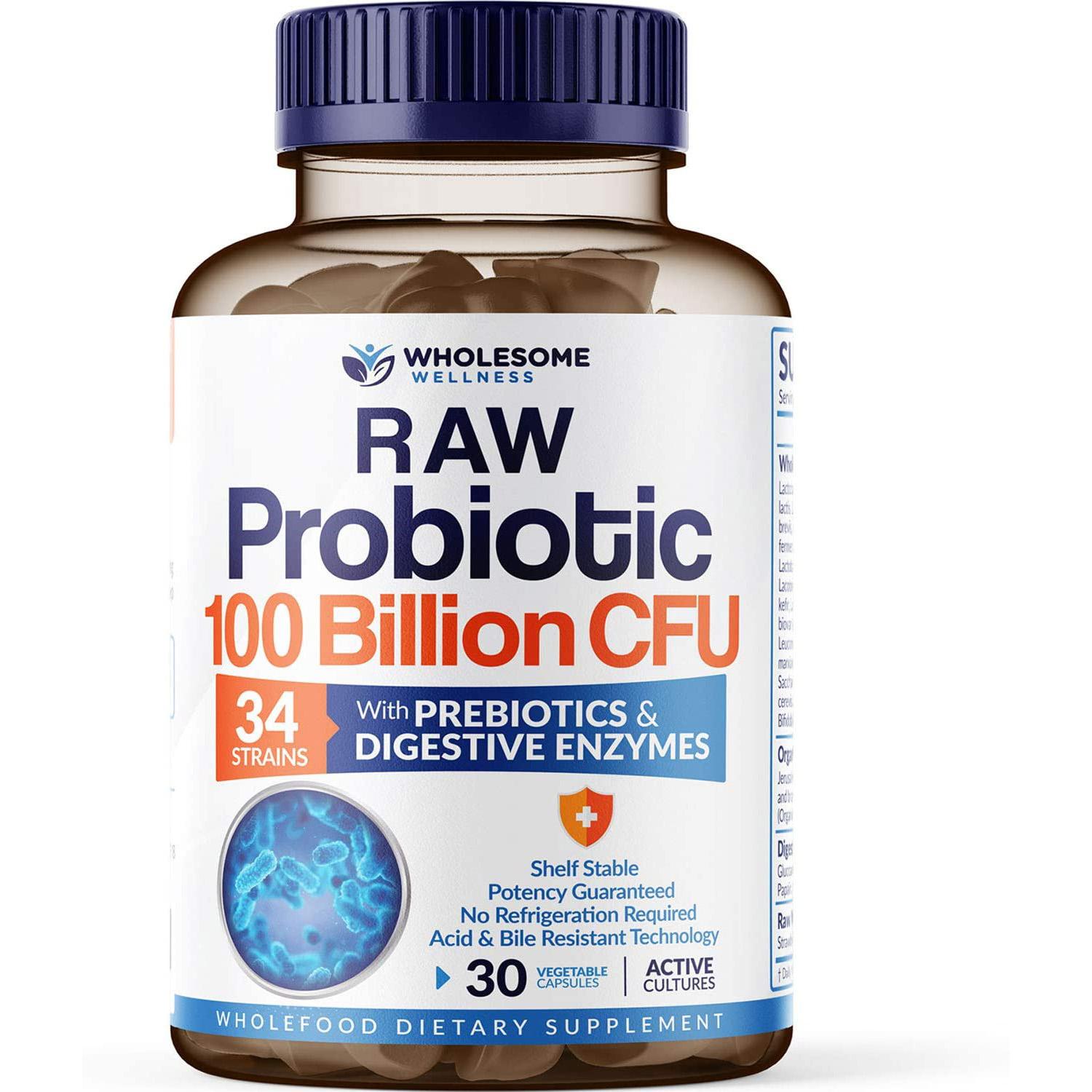 Wholesome Wellness Adult Organic Probiotic Supplement for $14.99 Shipped