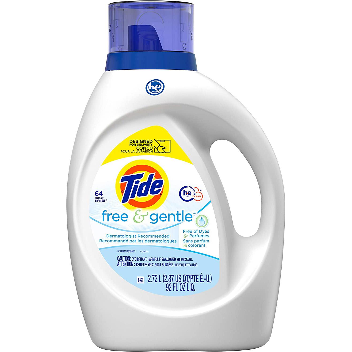 3 Tide Free and Gentle HE Liquid Laundry Detergent for $25.91 Shipped