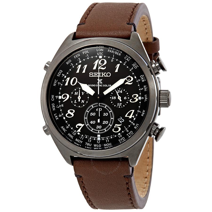 Seiko Mens Prospex World Time Chronograph Watch for $199 Shipped