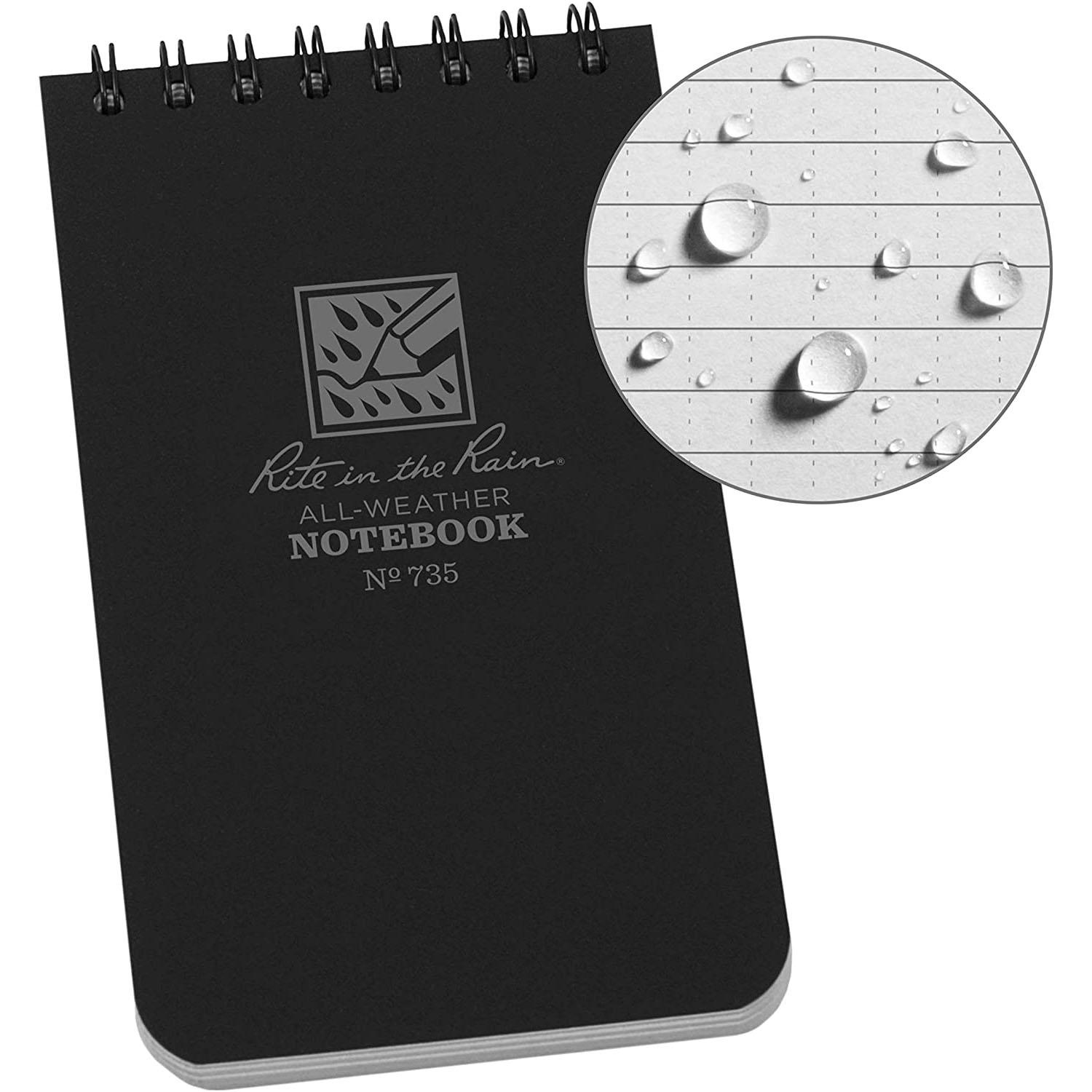 Rite in the Rain 3x5 Weatherproof Top-Spiral Notebook for $3.69