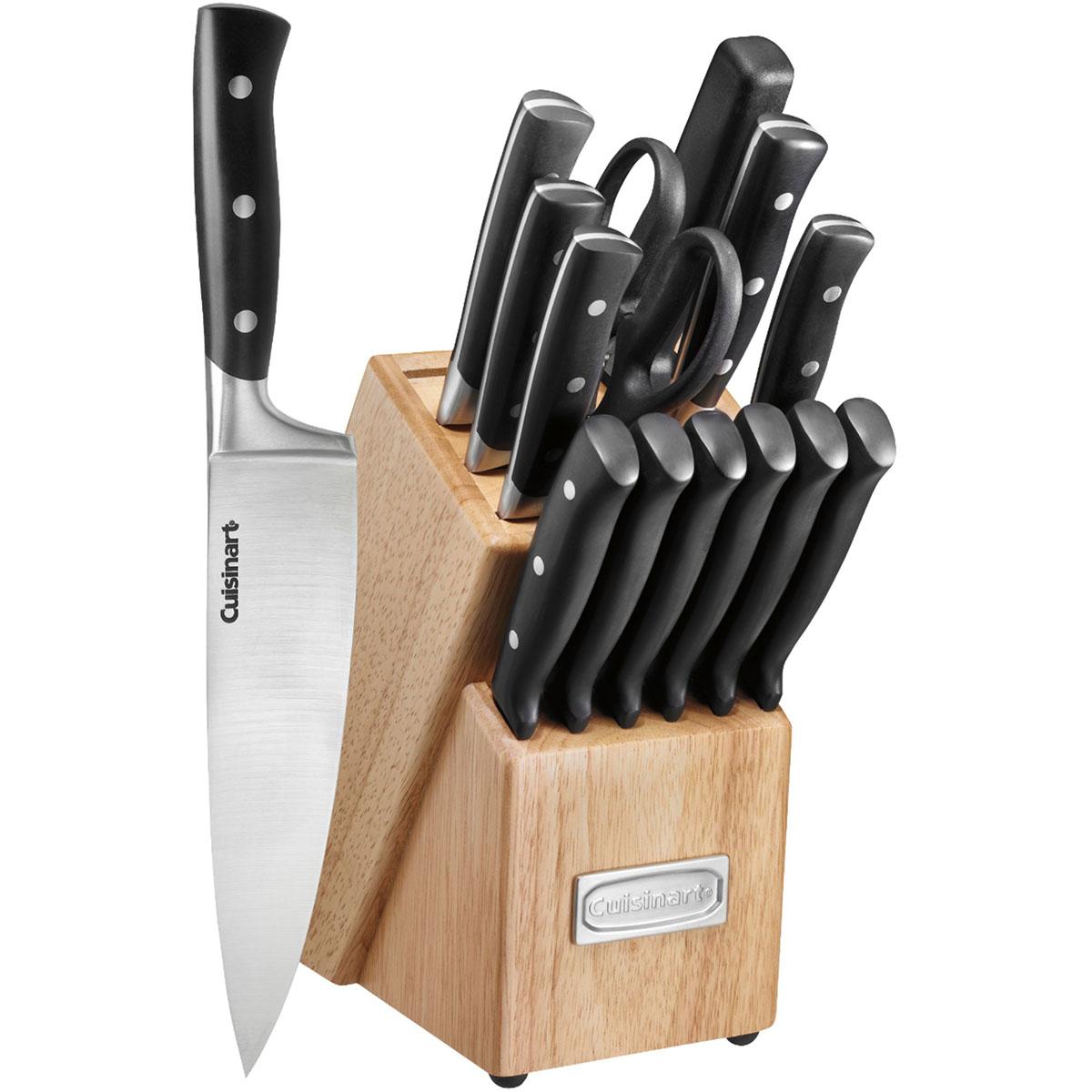 Cuisinart 15-Piece Triple Rivet Stainless Steel Knife Set for $59.99 Shipped