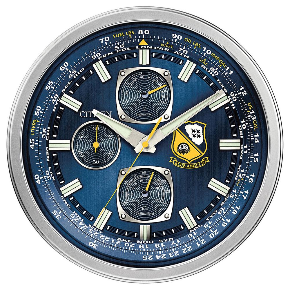 Citizen Gallery Indoor Outdoor Blue Wall Clock for $79.20 Shipped