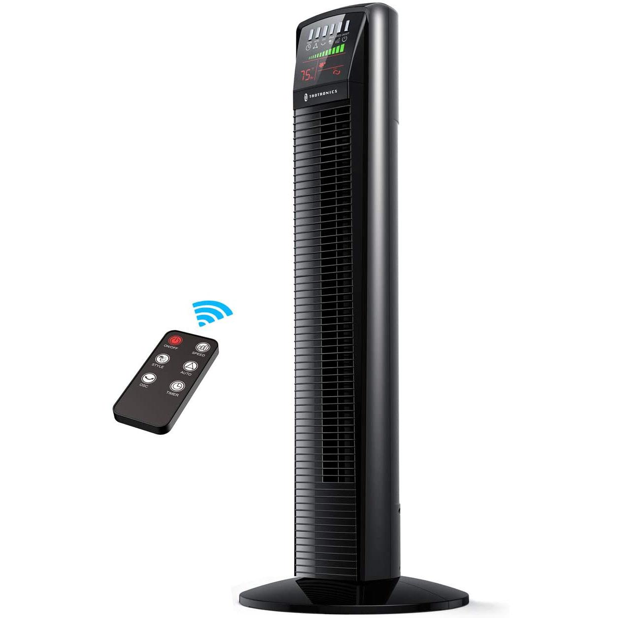 TaoTronics Tower Fan Oscillating Fan Powerful Floor Fan for $59.59 Shipped