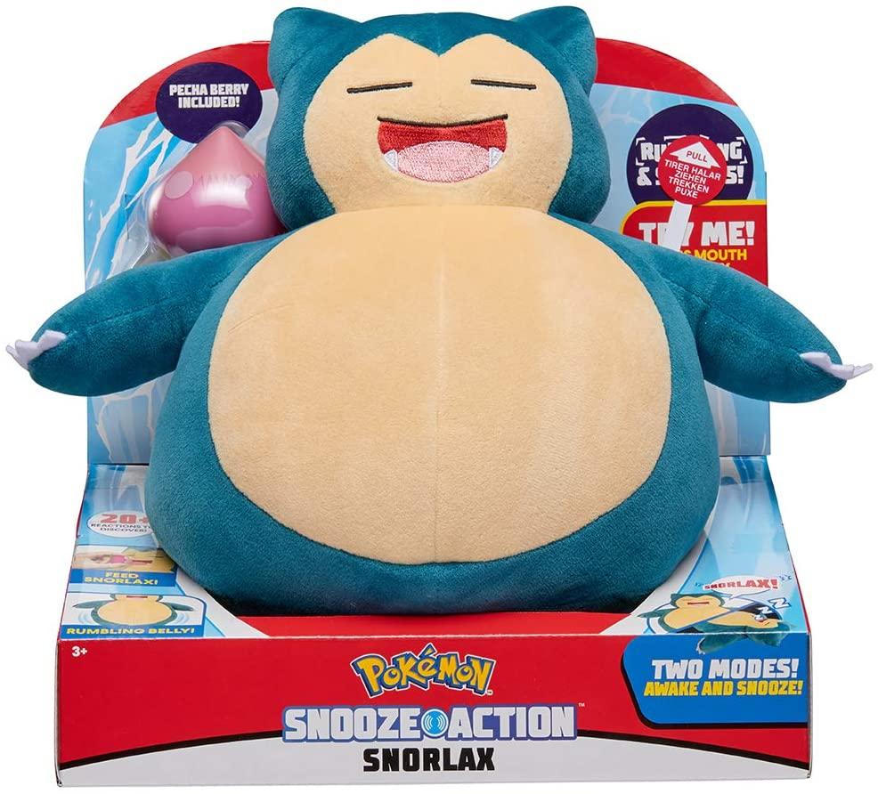 Pokemon Snooze Action Snorlax 10in Plush for $19.99