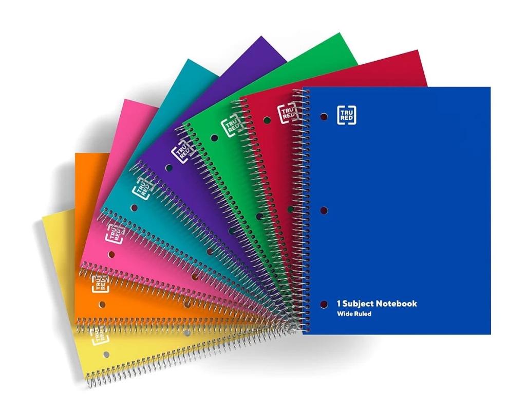 Staples College Ruled 70-Sheet 1-Subject Notebook for $0.25 Shipped