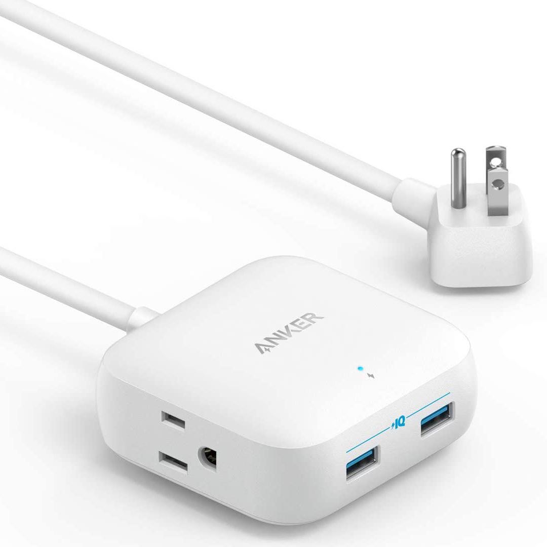 Anker 24W Power Strip with 2 USB Ports for $13.99