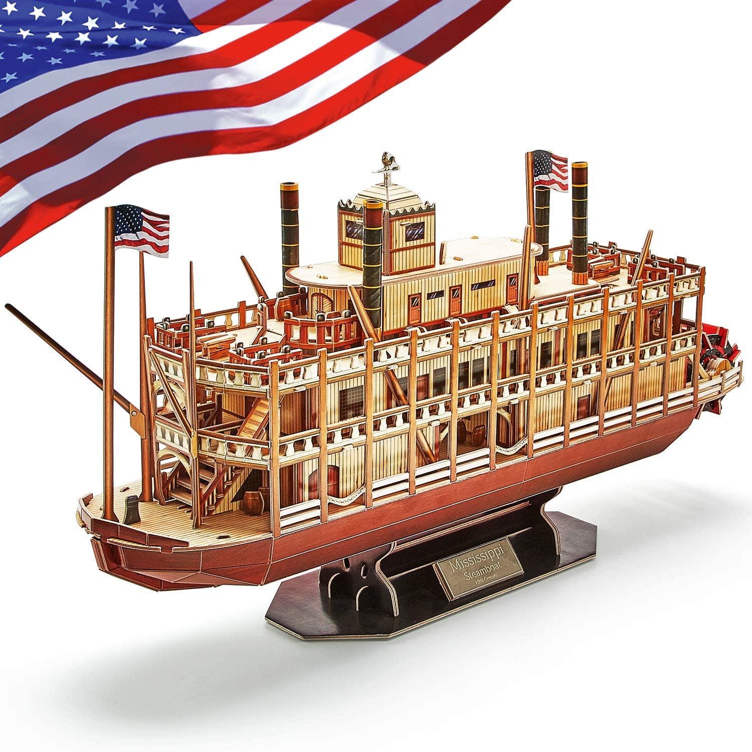 CubicFun 3D Mississippi Steamboat Foam Puzzle Kit for $13.49 Shipped