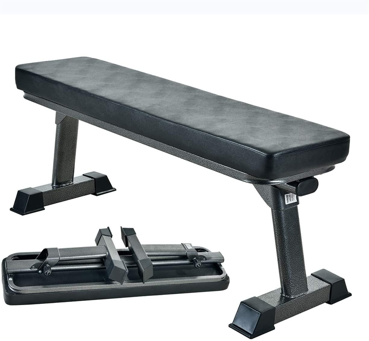 Finer Form Gym Quality Foldable Flat Bench for $109.99 Shipped