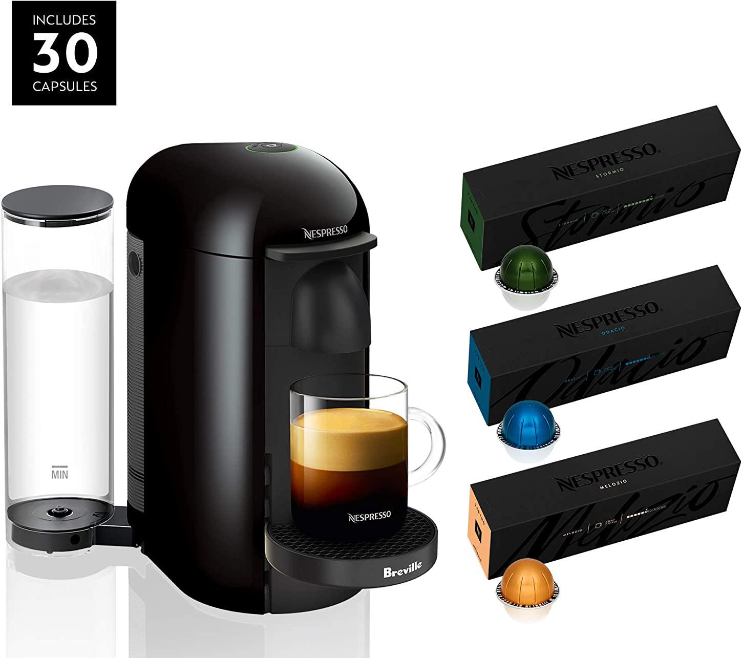 Nespresso VertuoPlus Coffee and Espresso Maker with Coffees for $109.99 Shipped