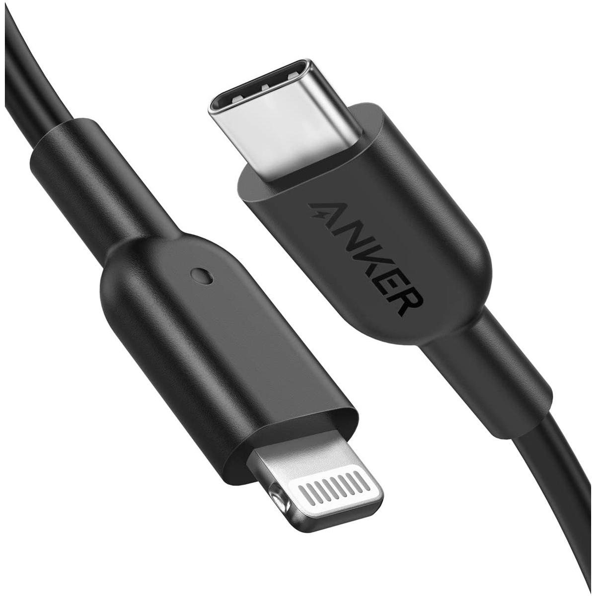 6ft Anker PowerLine II Apple MFi USB-C Lightning Cable for $10.99