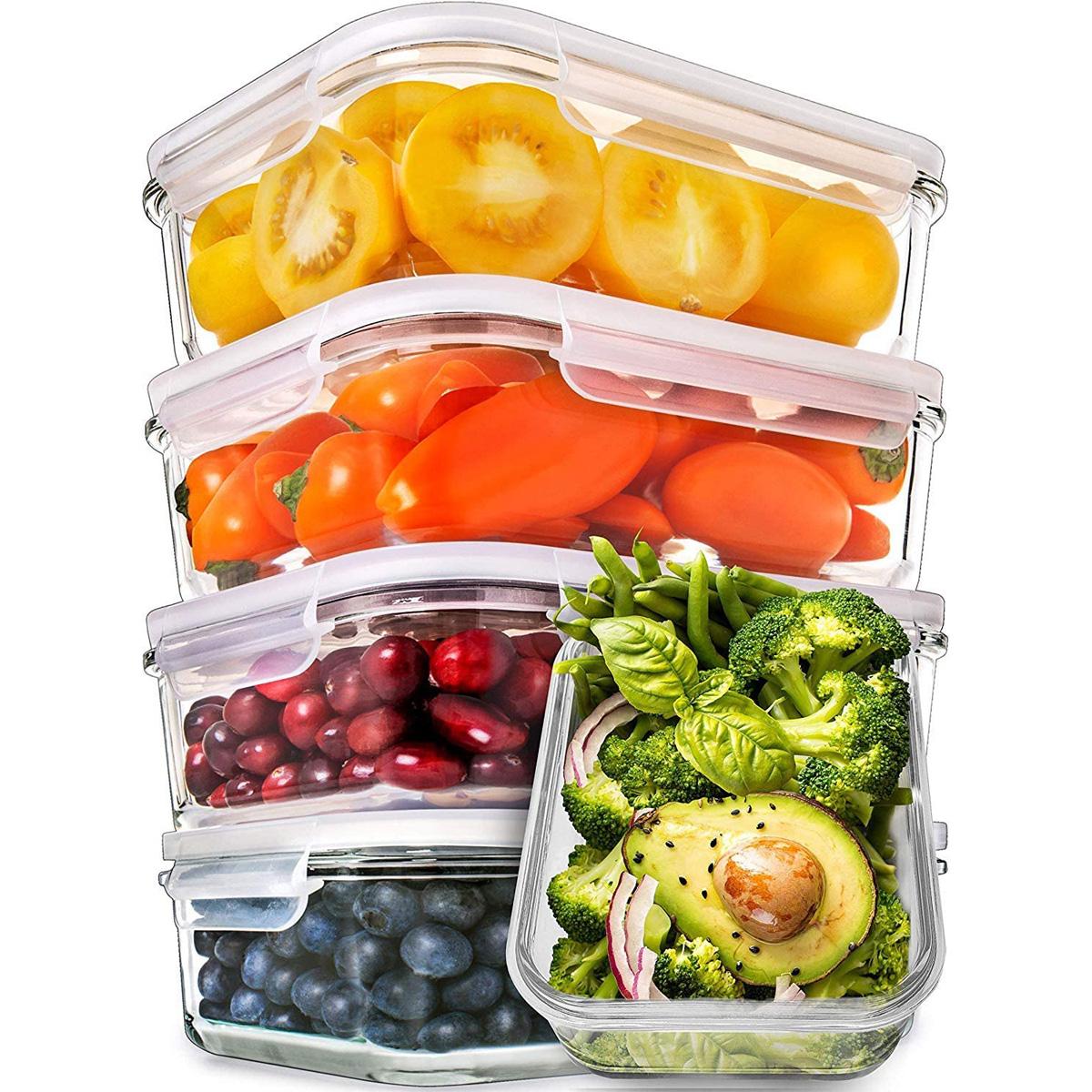 5 Prep Naturals Glass Meal Prep Containers for $20.76