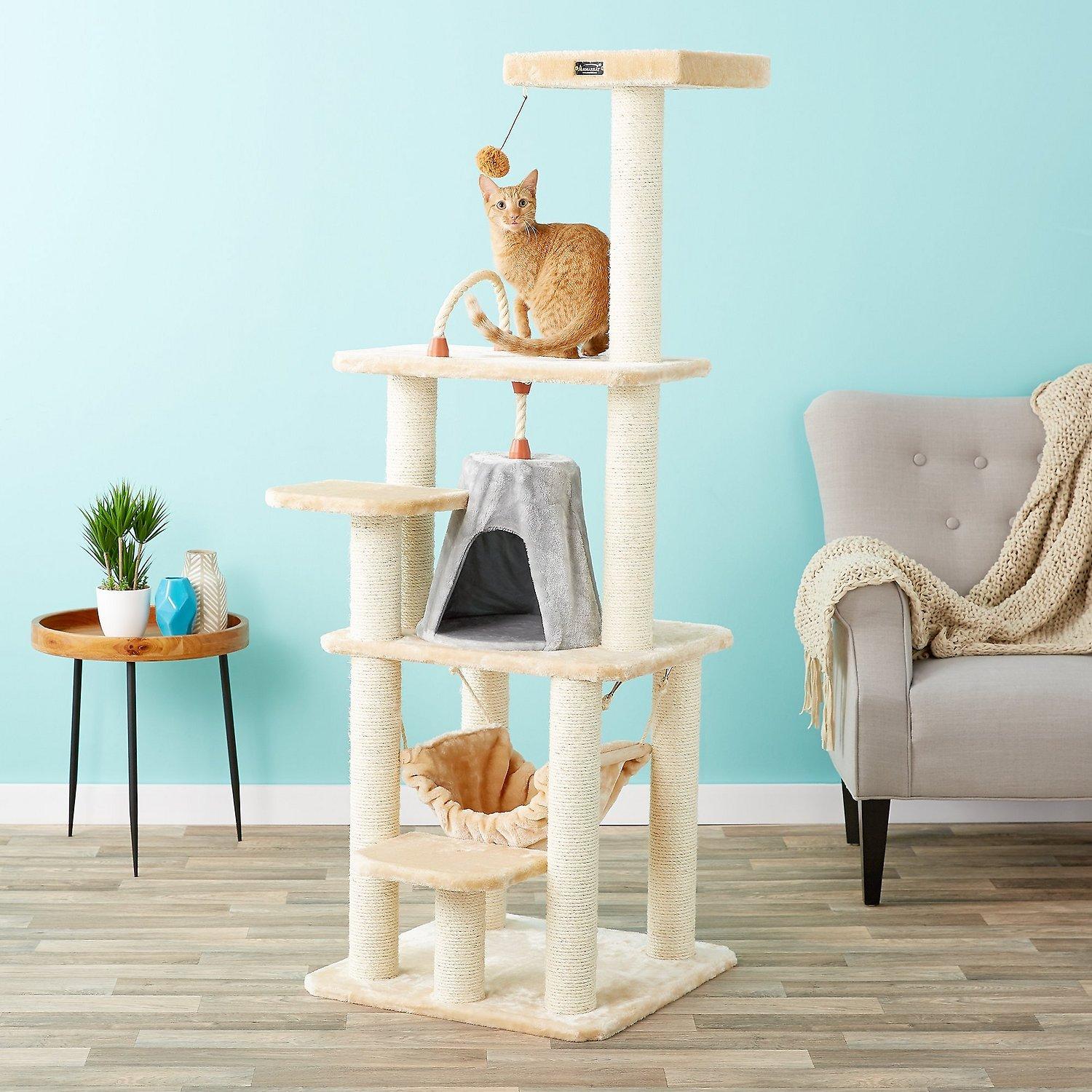 65in Aramark Faux Fur Cat Tree and Condo for $51.62 Shipped