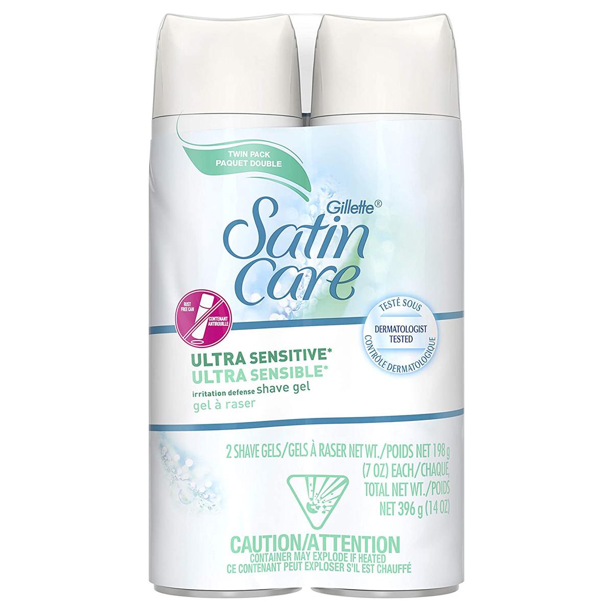 2 Gillette Womens Satin Care Ultra Sensitive Shave Gel for $2.79 Shipped