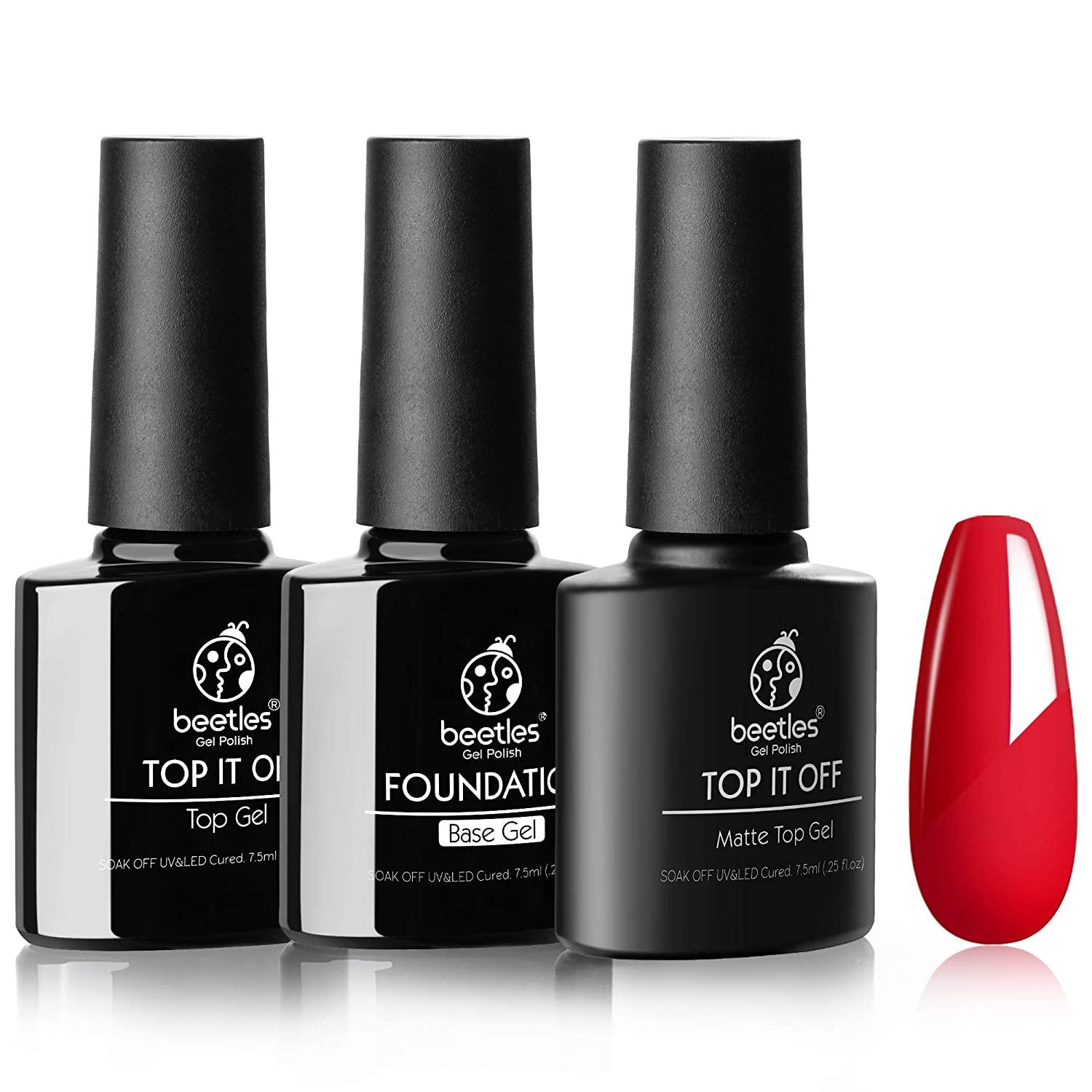 Beetles Gel Nail Polish Base No Wipe Top Coat for $6.52