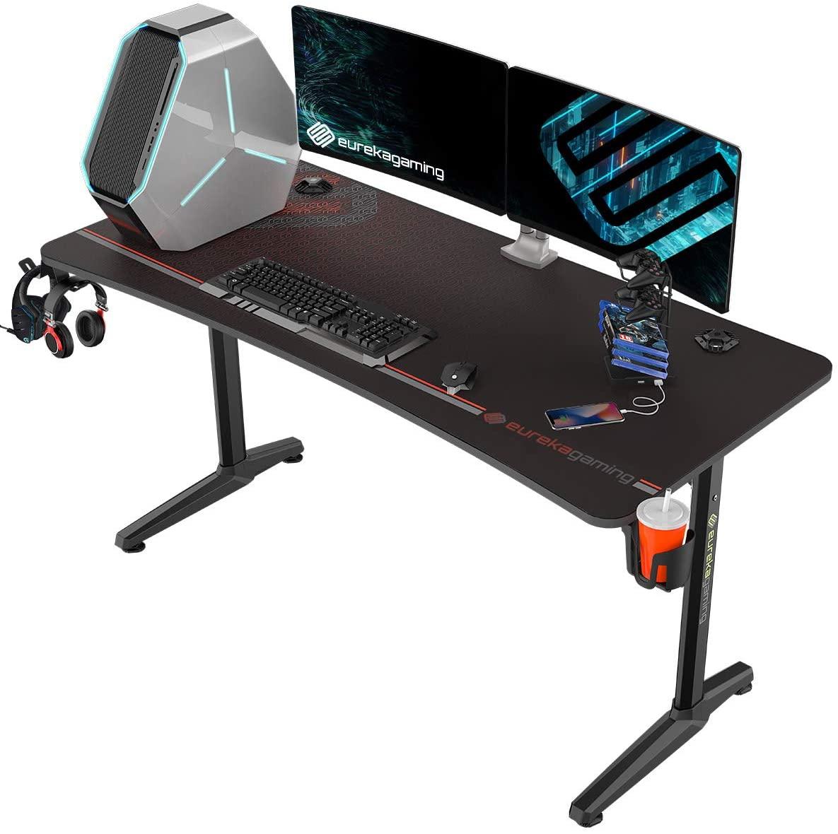 Eureka Ergonomic Gaming Desk 60in Home Office for $151.99 Shipped