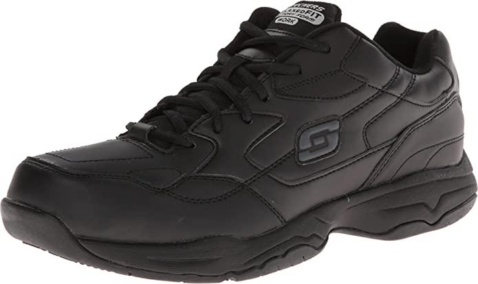 Skechers Work Relaxed Fit Felton Slip Resistant Mens Shoes for $20