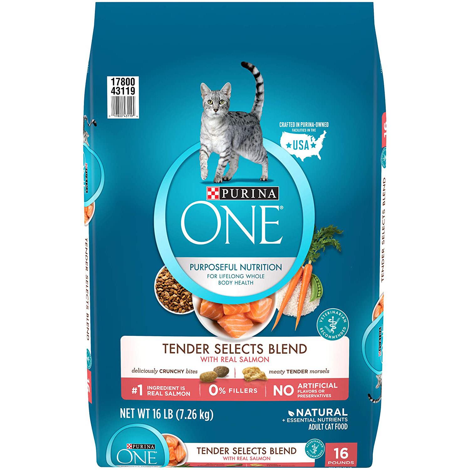 Purina ONE Tender Selects Blend Adult Dry Cat Food for $13.85 Shipped