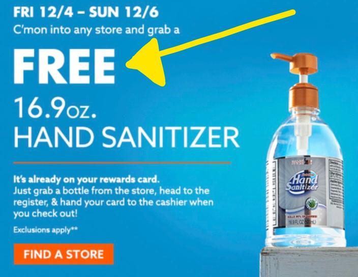 Free 16.9oz Hand Sanitizer at Big Lots