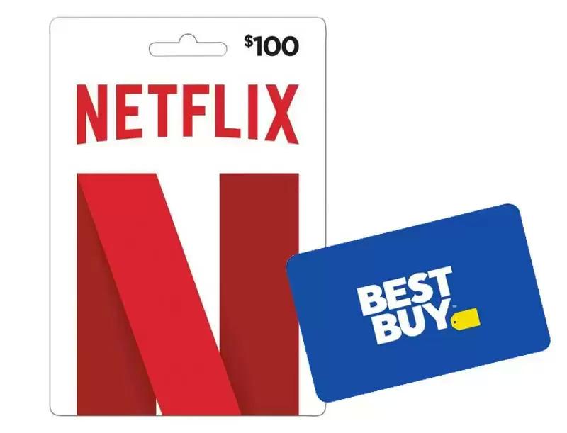 $100 Netflix Gift Card with $10 Best Buy Gift Card for $100