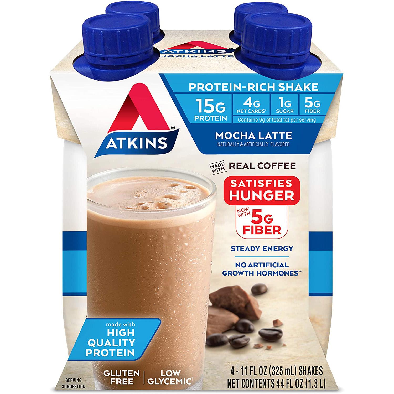 12 Atkins Mocha Latte Protein Rich Shake for $12.04 Shipped