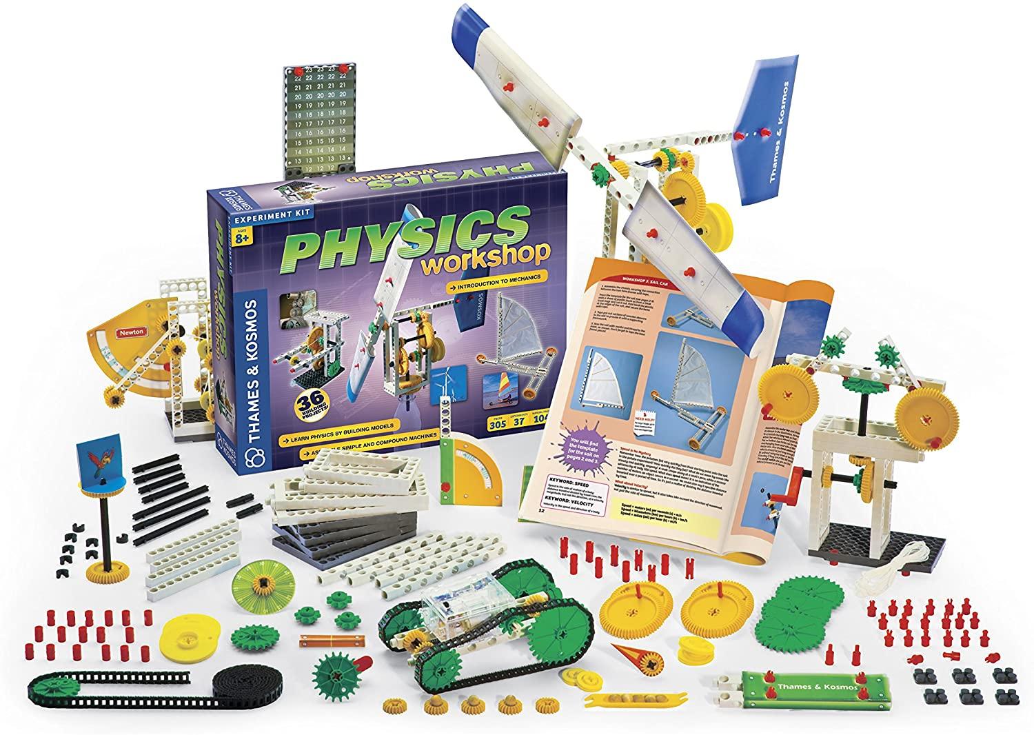 305 Piece Thames and Kosmos Physics Workshop Experiment Kit for $18.44