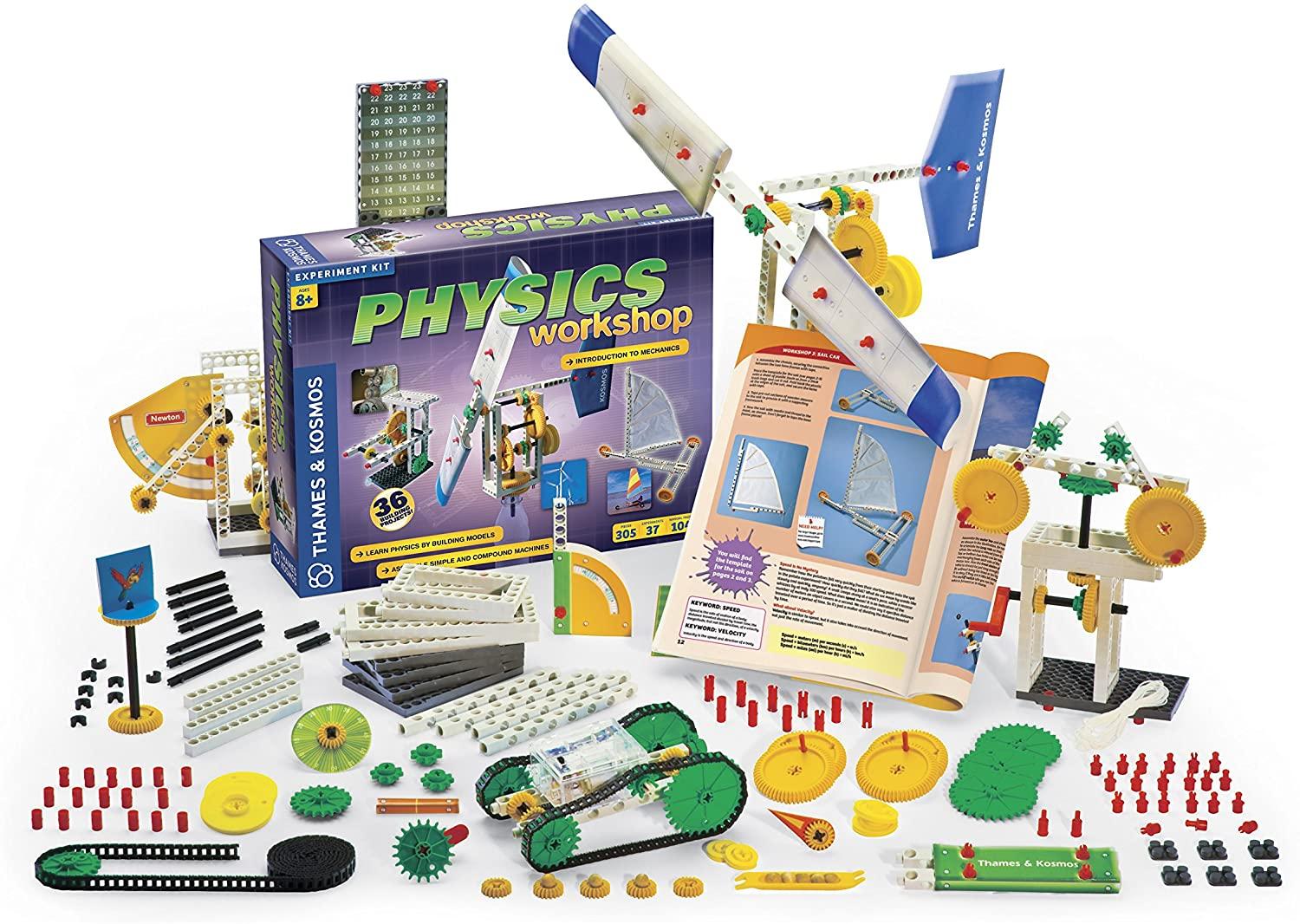 305 Piece Thames and Kosmos Physics Workshop Experiment Kit for $18.44