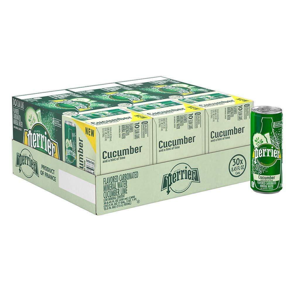 30 Perrier Carbonated Cucumber Lime Mineral Water for $10.02