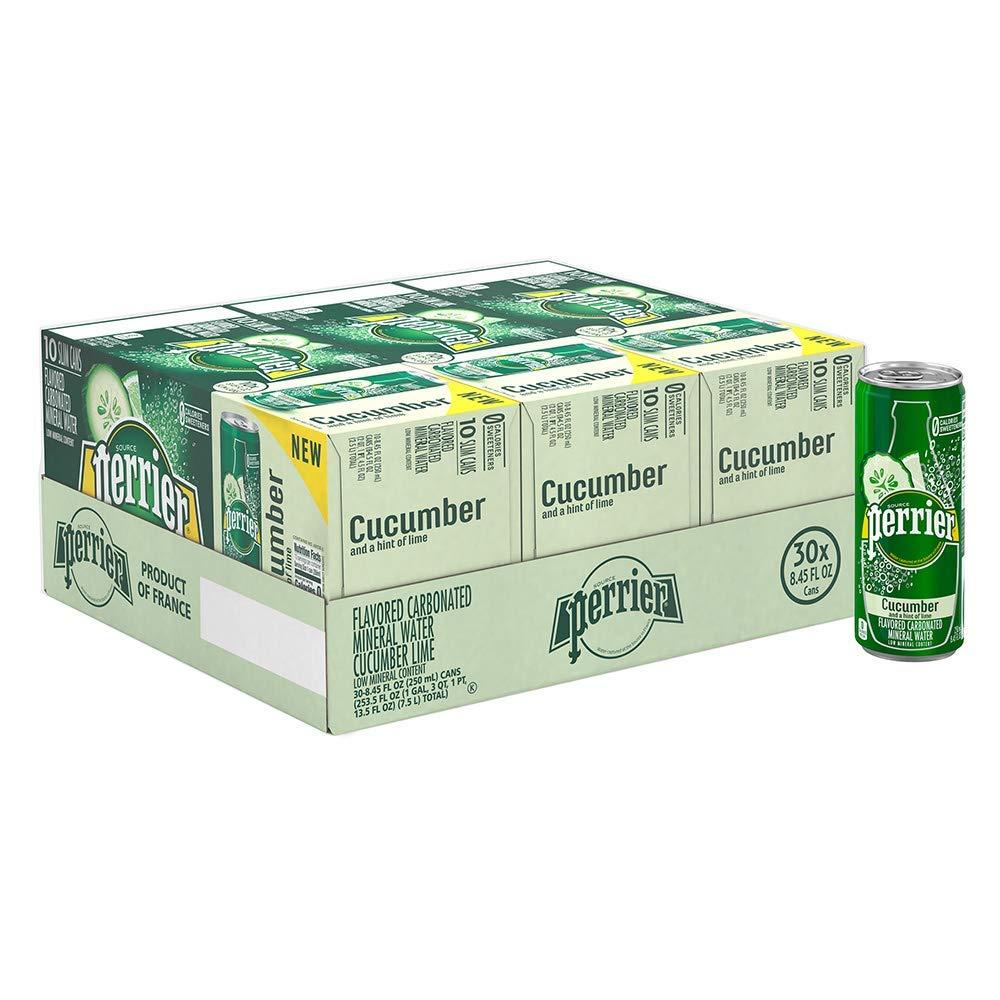 30 Perrier Carbonated Cucumber Lime Mineral Water for $10.02