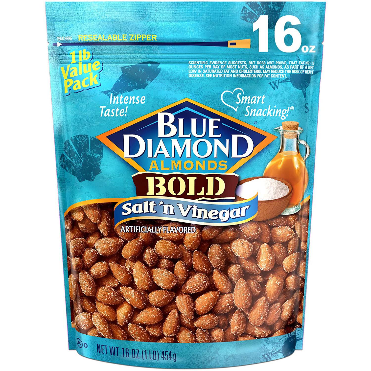 Blue Diamond Almonds Bold Salt n Vinegar for $4.79 Shipped