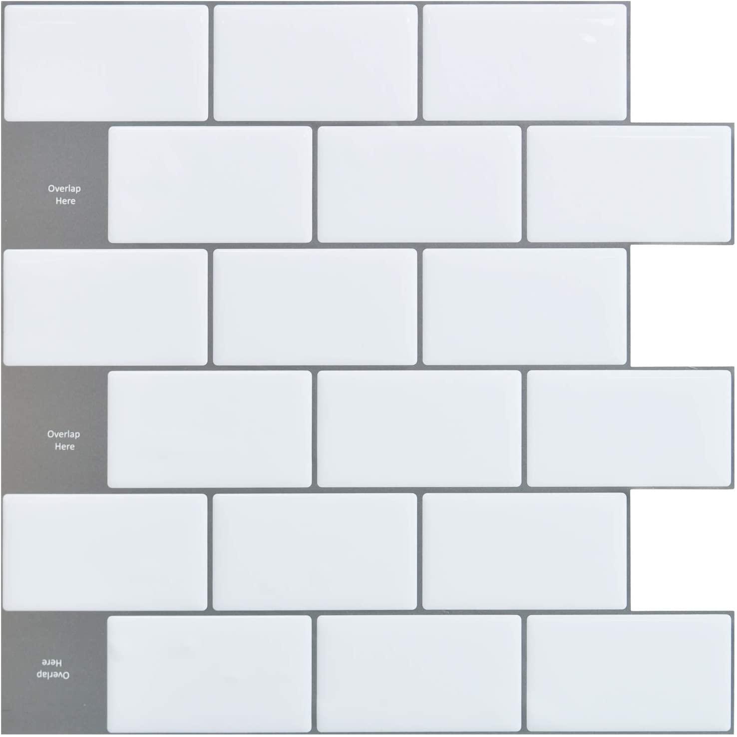 Art3d Peel and Stick Backsplash Tile Subway Sticker for $21.69