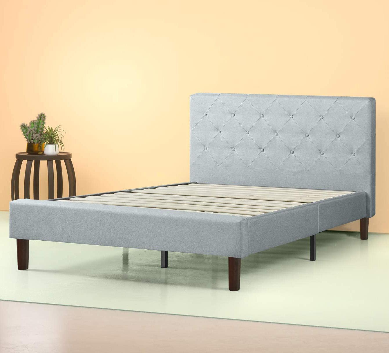Zinus Shalini Upholstered Platform Bed Frame for $118.30 Shipped