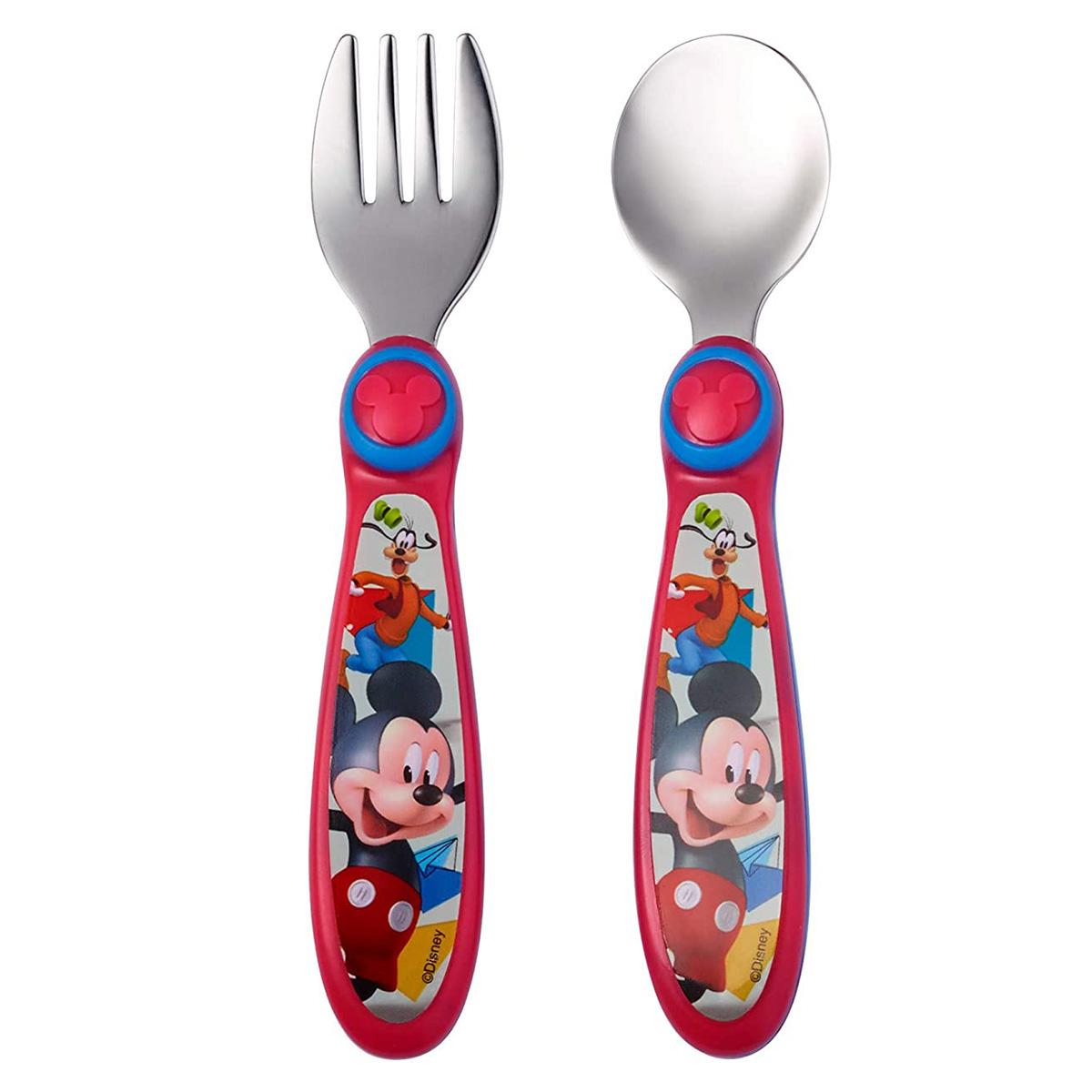 2-Piece The First Years Disney Kids Stainless Steel Flatware for $2.48