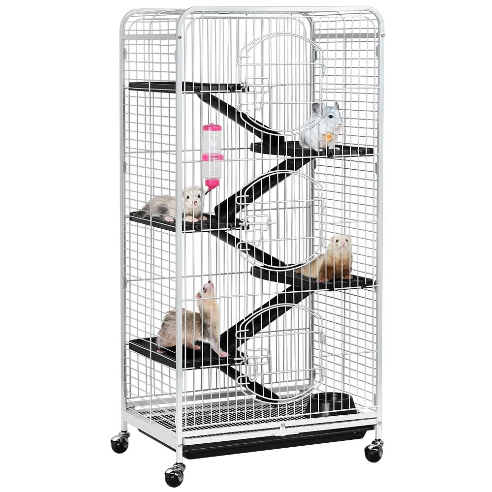 6 Levels Rolling Large Ferret Cage with 3 Front Doors for $83.99 Shipped