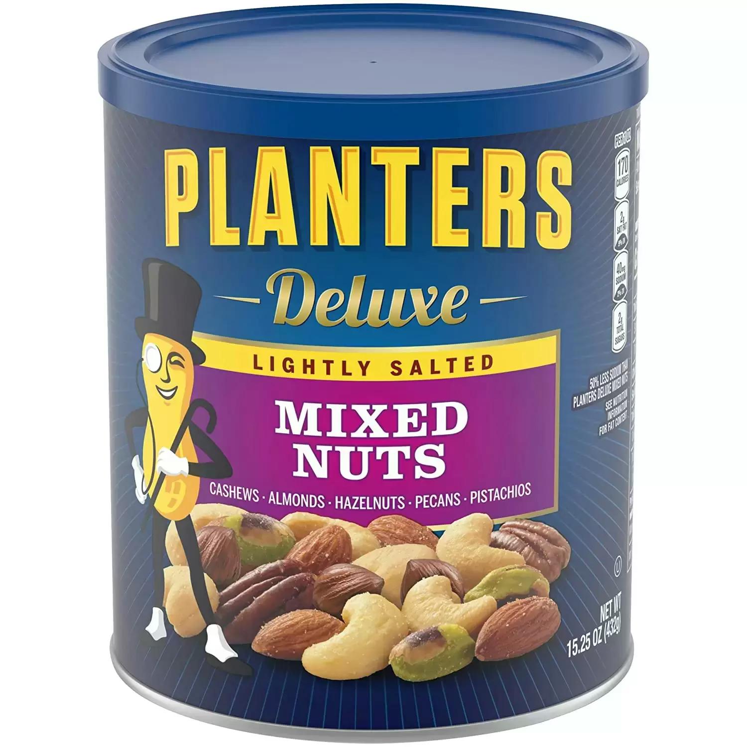 Planters Deluxe Lightly Salted Mixed Nuts for $4.99 Shipped