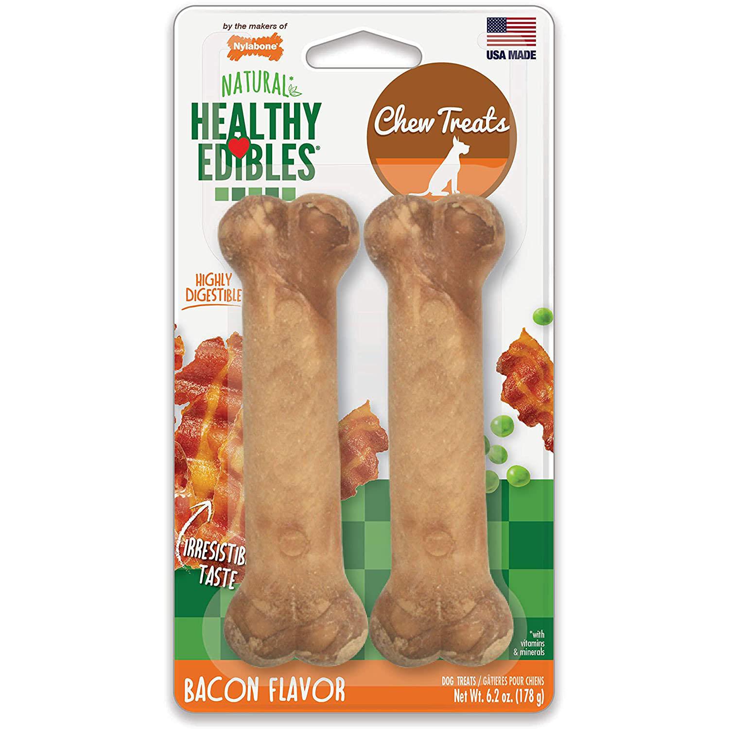 2 Nylabone Healthy Edibles Dog Treat Bones for $2.06 Shipped