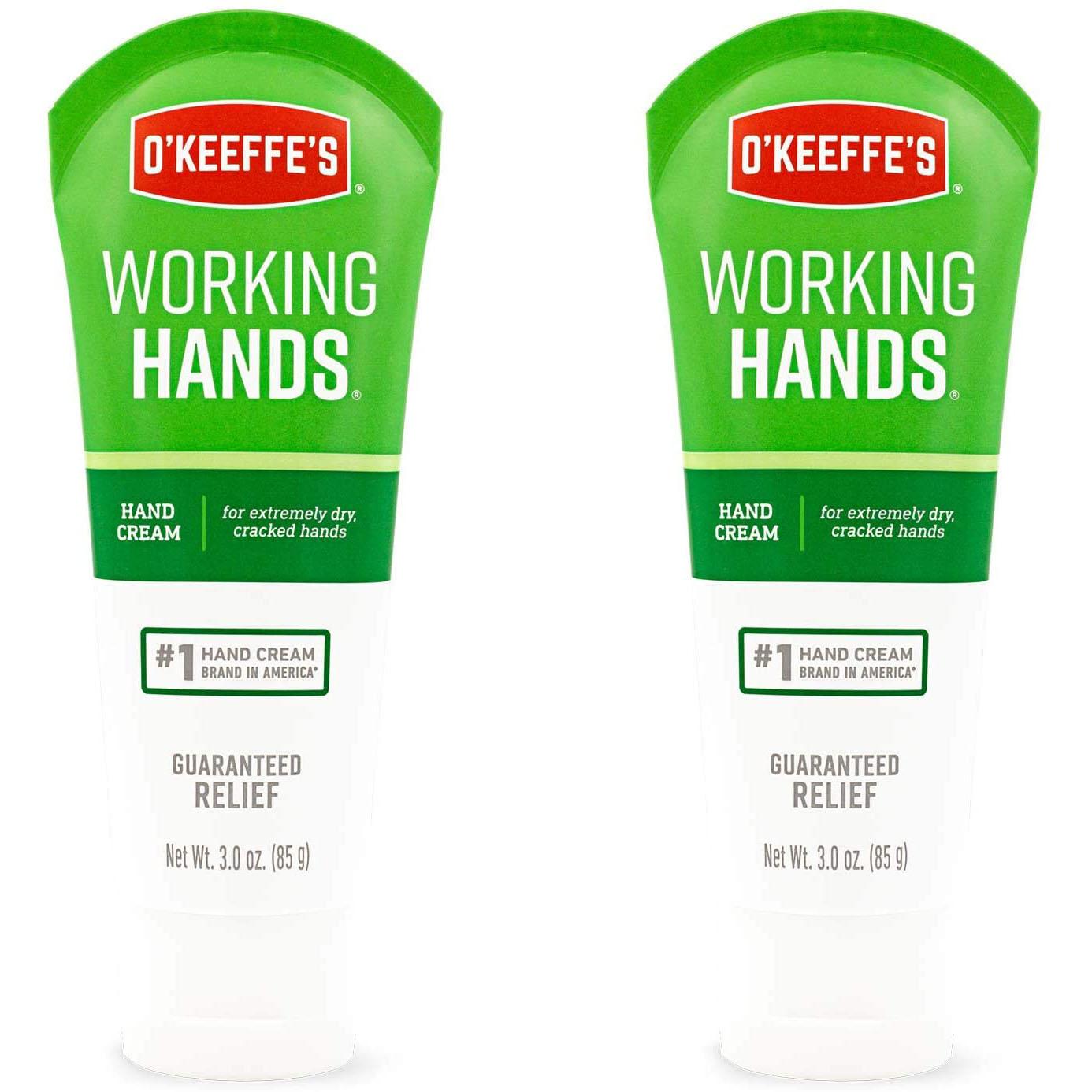 2 Okeeffes Working Hands Hand Cream Tubes for $9.06