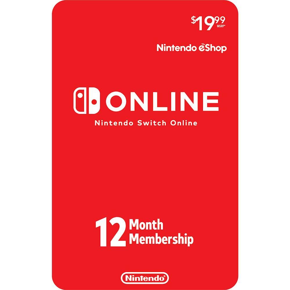 Nintendo Switch 12-Month Membership + $5 Best Buy Gift Card for $19.99