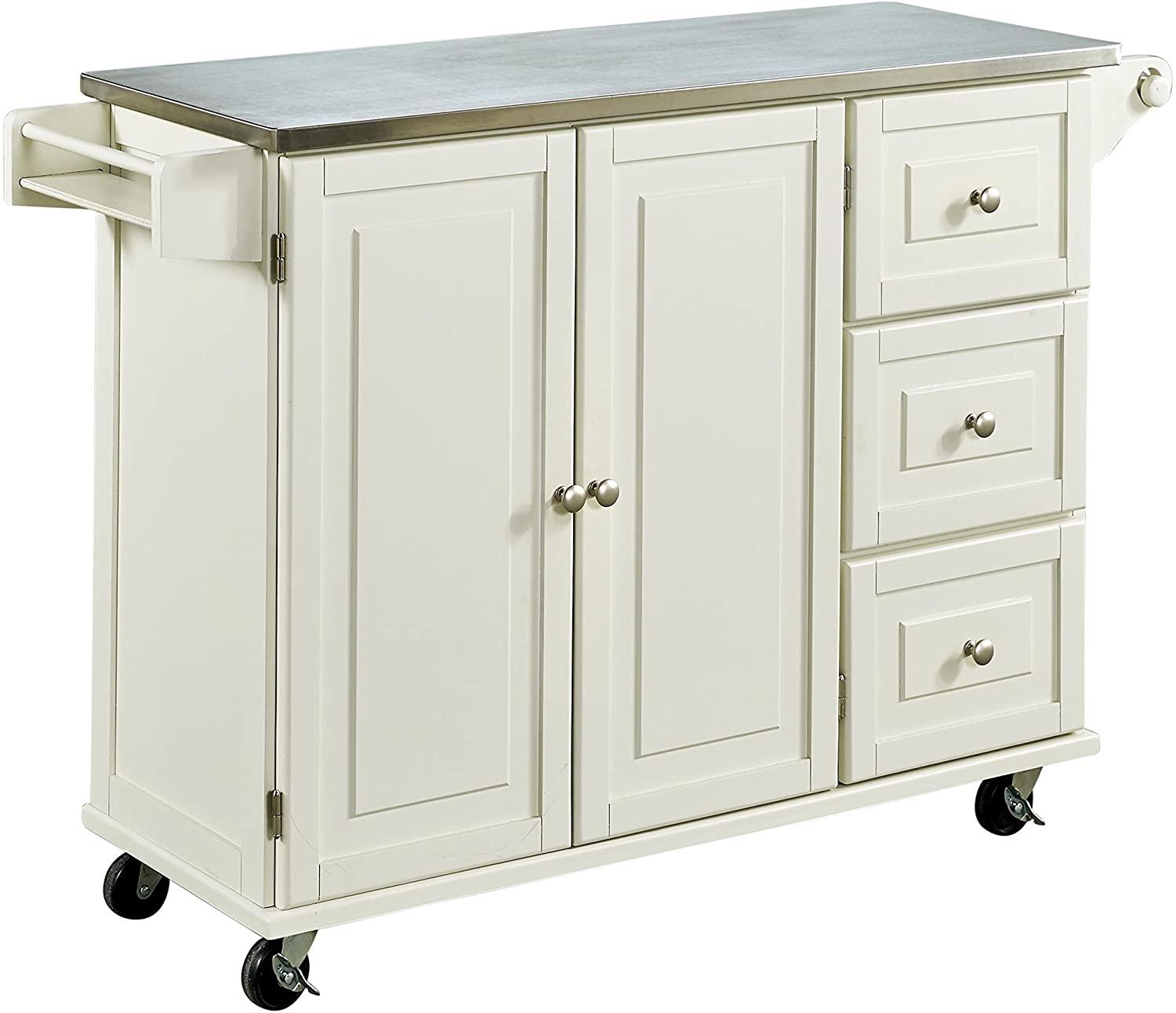 Home Styles Liberty Kitchen Cart with Stainless Steel Top for $208.13 Shipped